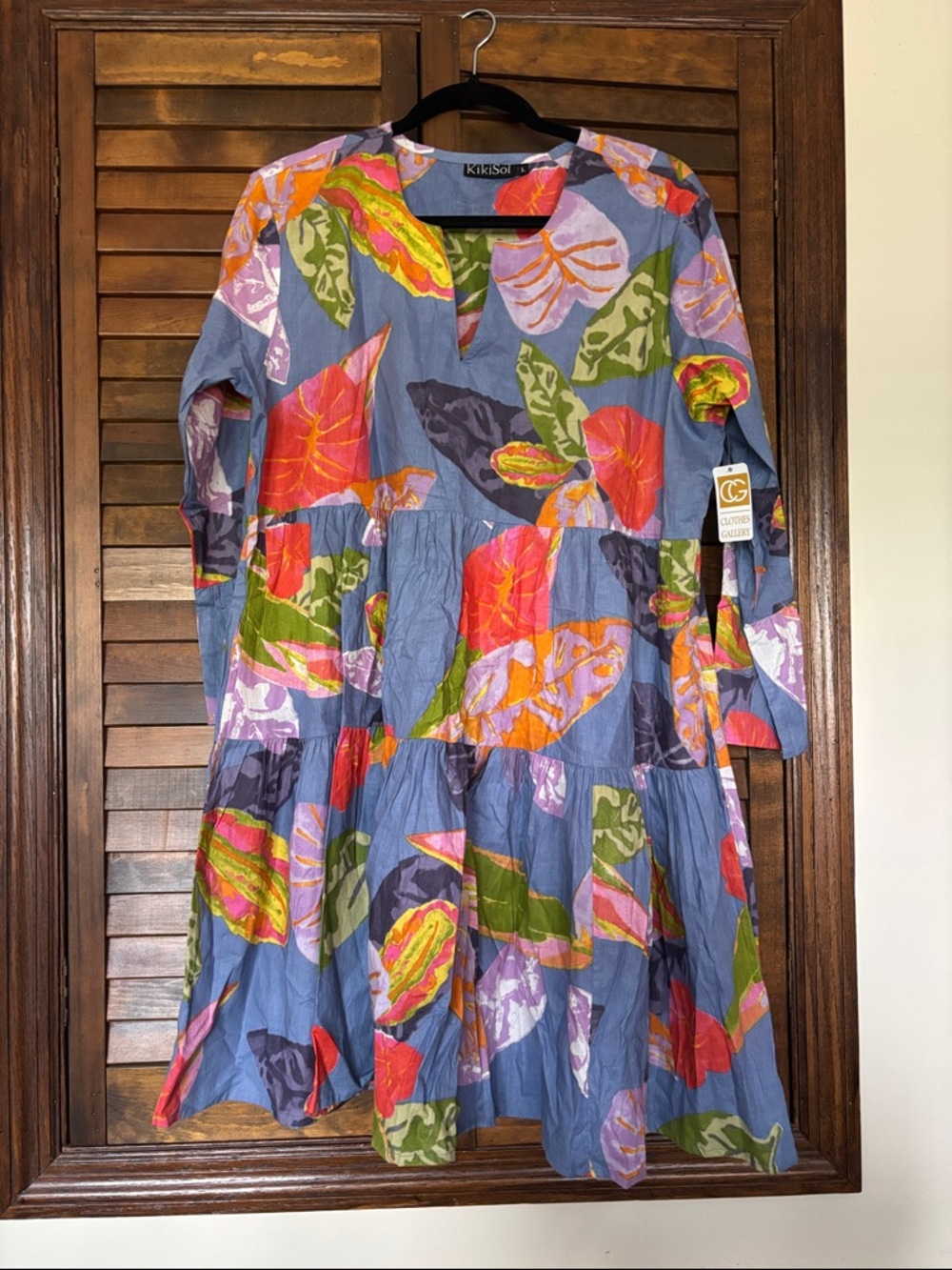 NWT KIKI SOL Blue Women's Dress. SIZE LARGE